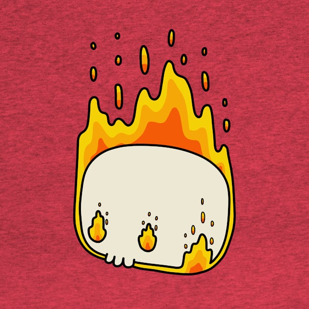 Flaming Skull by timbo